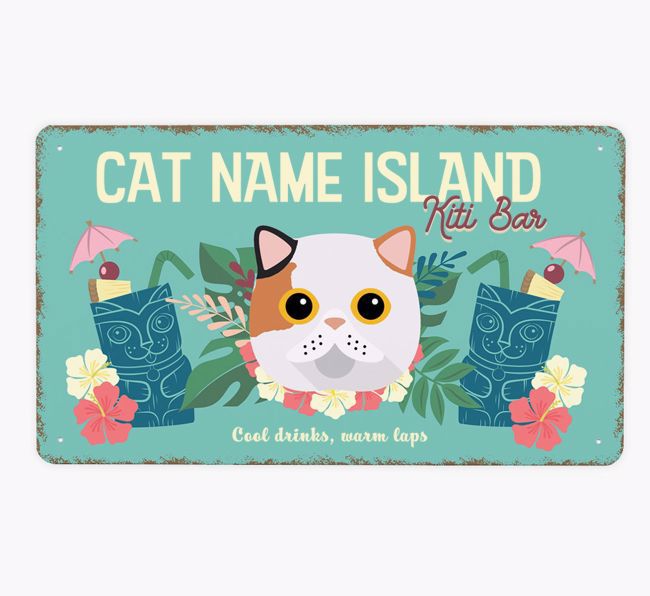 Island Kiti Bar: Personalized {breedCommonName} Metal Sign